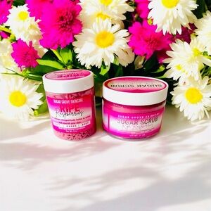 Ripe Raspberries Foaming Sugar Scrub & Body Butter Set